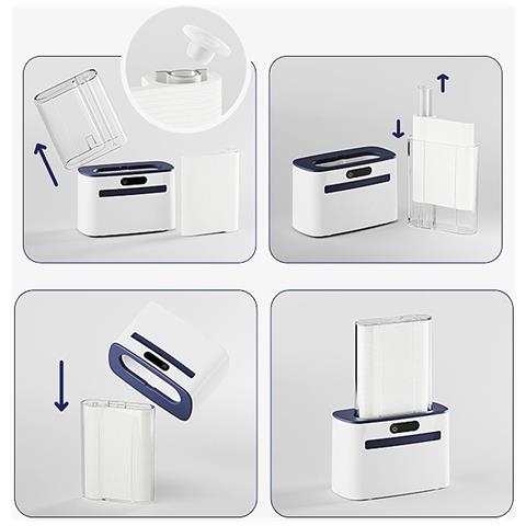 Dispenser Di Filo Interdentale Smart Con Sensore - Ricaricabile Type-c Con 100 Plettri Darkgrey - Foto 2