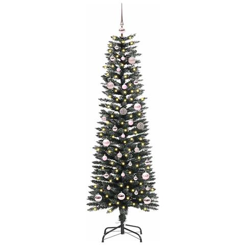 Albero di Natale artificiale con 150 LED Verde 150 cm - Foto 2