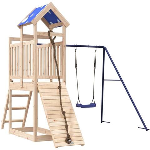 Set da Gioco da Esterno in Legno Massello di Pino - Foto 1