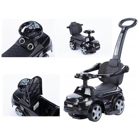 Cavalcabile spingi 3in1 auto per bambini grande auto clacson musica nera - Foto 4