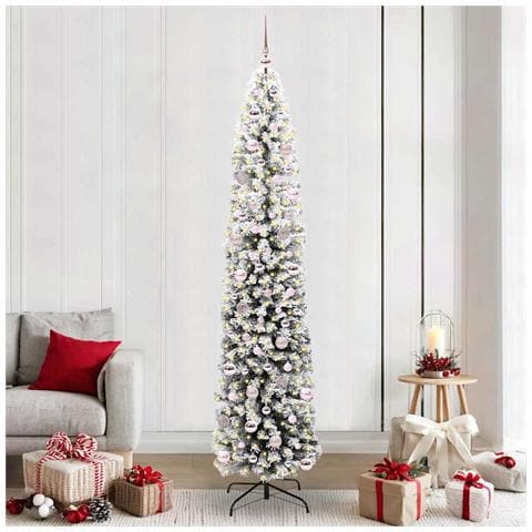 Albero di Natale artificiale con 300 LED Verde 240 cm - Foto 2