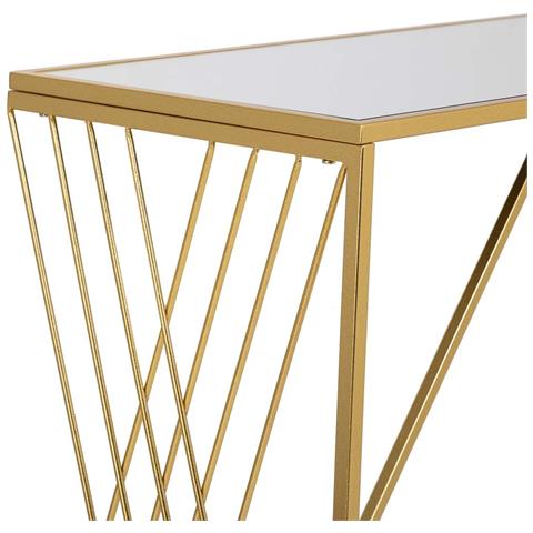 Console In Metallo Dorato 120x40x80 - Foto 7