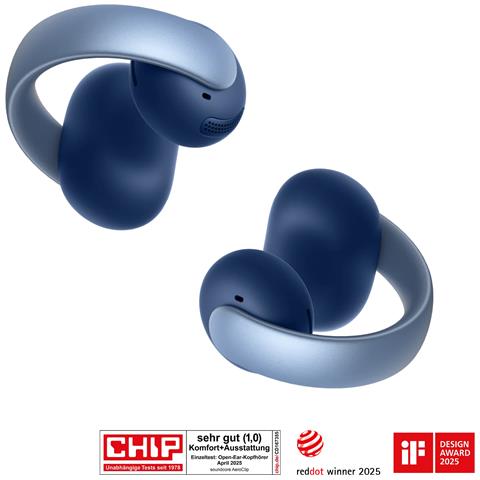 AeroClip Auricolare True Wireless Stereo (TWS) A orecchio aperto Chiamate /Musica /Sport /Tutti i giorni Bluetooth Blu - Foto 1