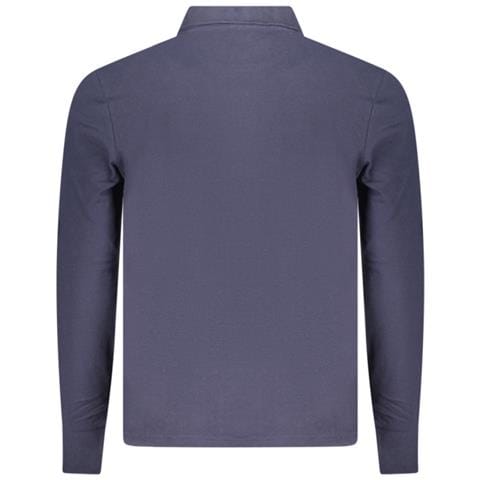 POLO DA UOMO A MANICHE LUNGHE, BLU - Colore: Blu, Taglia: XL - Foto 2