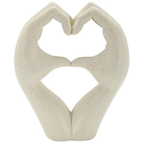 Scultura Love Stons In Resina Color Crema - Foto 1