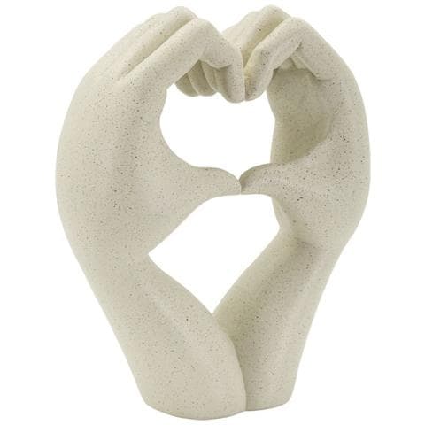 Scultura Love Stons In Resina Color Crema - Foto 2