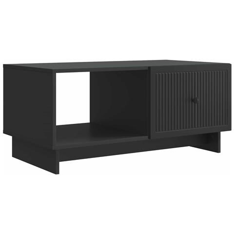 Tavolino da salotto Nero 90 x 50 x 40 cm Legno ingegnerizzato - Foto 1