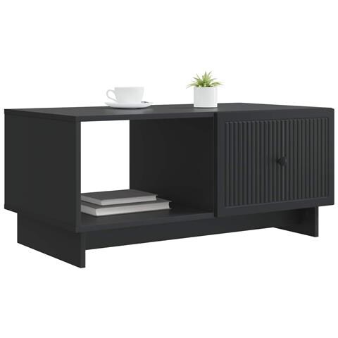 Tavolino da salotto Nero 90 x 50 x 40 cm Legno ingegnerizzato - Foto 2