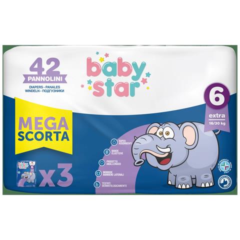 Pannolino Babystar Megascorta Taglia 6 42 Pezzi - Foto 1