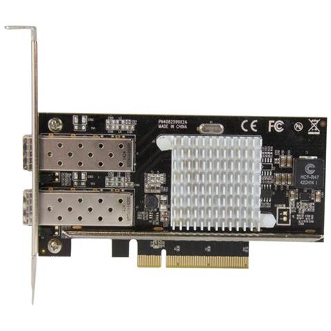 Scheda di rete PCI Express in Fibra ottica da 10Gb con 2 porte SFP+ aperto con Chip Intel - Foto 2