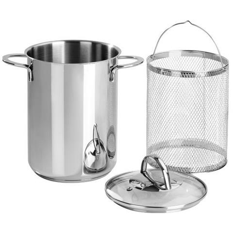 Pentola cuoci asparagi e verdure aspargera inox 18/10 - Foto 2