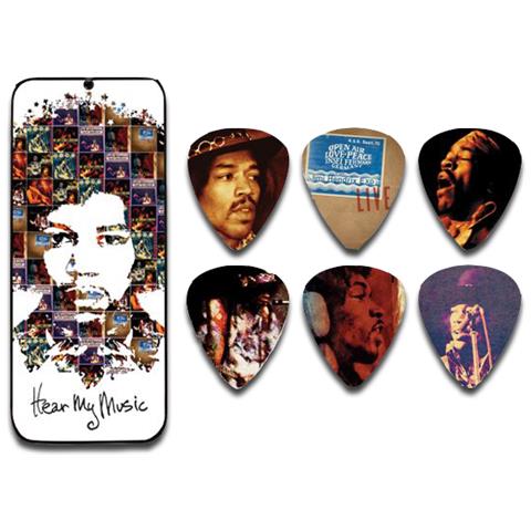 Box In Metallo 12 Plettri Jimi Hendrix Jhpt07m Medium - Foto 1