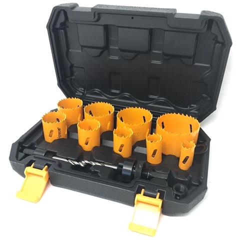 Kit 12 Frese Seghe Bi Metal Fresa A Tazza Sega Per Forare Acciaio Legno Plastica - Foto 4