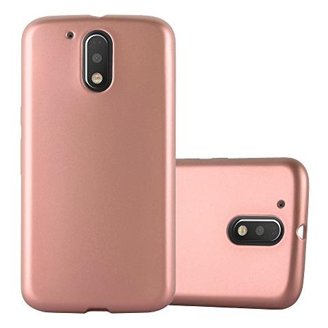 Custodia Compatibile Con Motorola Moto G4 / G4 Plus In Oro Metallico - Coperchio Protettivo In Silicone Tpu Flessibile - Foto 1
