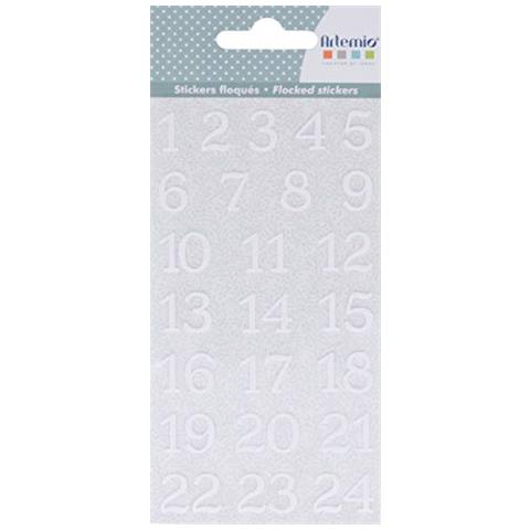 24 Adesivi Floccati Figure - Misty Winter - Foto 1