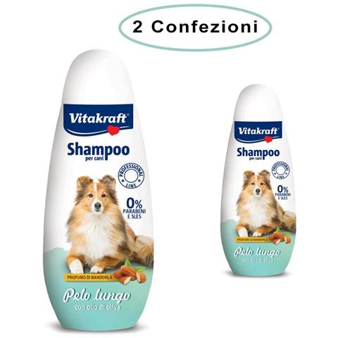 Shampoo Per Cani Specifico Per Pelo Lungo All'olio Di Oliva 2 Confezioni Da 250 Ml - Foto 2