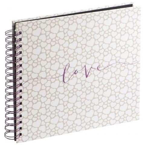 Romance album spirale 28x24 40 pagine nere matrimonio 3831 - Foto 1