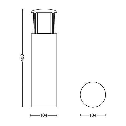 Philips Mygarden Della Led Esterna Pedestal Luce 1 X 6 Luce W Led Integrato Nero - Foto 2