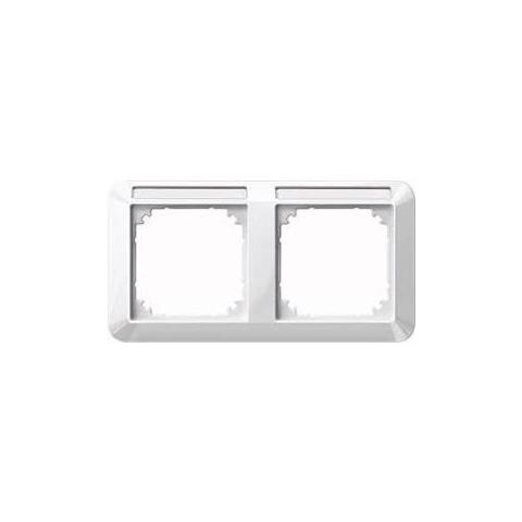 Rahmen 2-fach Waagerecht 387219 1-m Beschriftungstrger Polarweiss 38721 387219 (387219)  - Foto 1