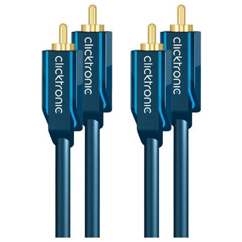 Casual Series Click C - Audiokabel - Rca X 2 (m) Bis Rca X 2 (m) - 50 Cm - Doppelt Abgeschirmtes Koaxialkabel - Foto 1