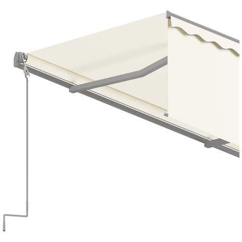 Tenda Sole Retrattile Automatica con Parasole 3,5x2,5 m Crema - Foto 2