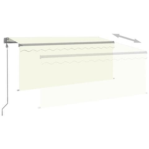 Tenda Sole Retrattile Automatica con Parasole 3,5x2,5 m Crema - Foto 7