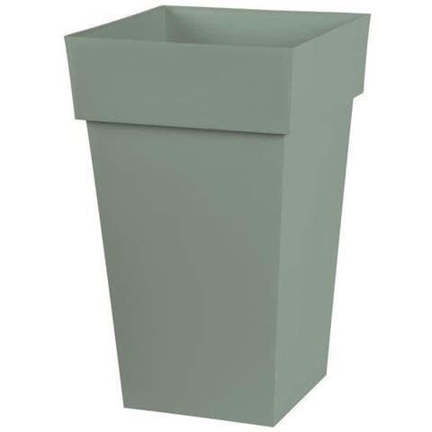 Vaso Da Fiori Quadrato Alto Tuscany - 39 X 39 X H 65 Cm - 62 L - Verde Alloro - Foto 2