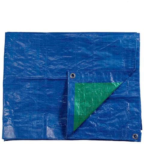 Blu / verde - Occhielli Di Metallo - 90 G / m2 - 10 X 15 M - Foto 1