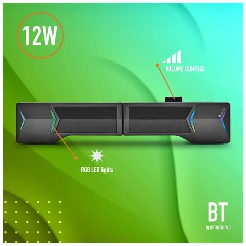 SOUND BAR GSX-B1200 12W RIMOVIBILE 2.0 GAMING 8435430619300 - Foto 5