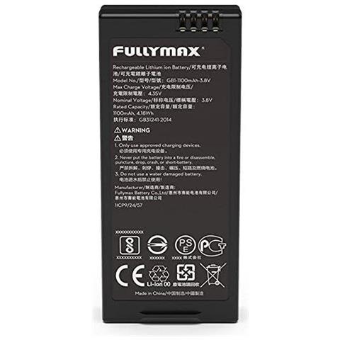 1 Pezzo Dji Tello Batteria 3.8v, 1100 Mah Di Volo Per Mini Drone Ricaricabile Agli Ioni Di Litio, Facile Da Installare, Portatile Nero - Foto 2