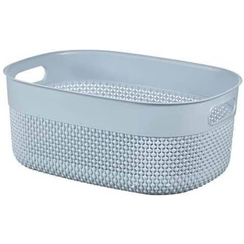 Contenitore Filo Basket M Stone Blu Cm38x29x15h - Foto 1