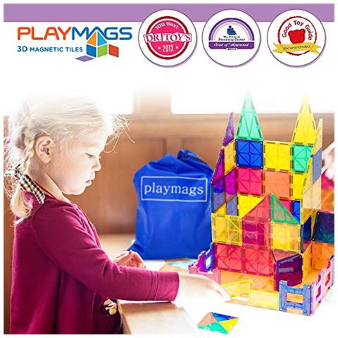 Set Da Costruzione Con Piastrelle Magnetiche: Esclusivo Kit Educativo Clickins Da 36 Pezzi: 18 Piastrelle Magnetiche Trasparenti Super Resistenti Con Finestre E 18 Lettere E Numeri Stimola La Creatività E Lo Sviluppo Del Cervello - Foto 6