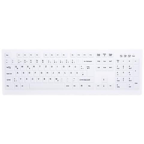 Tastiera Wireless AK-C8100F-FU1-W/GE (Layout Tedesco) Colore Bianco - Foto 1