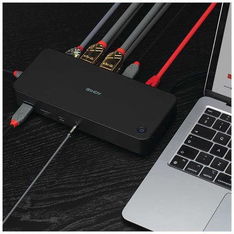 43366 replicatore di porte e docking station per laptop USB 3.2 Gen 2 (3.1 Gen 2) Type-C Nero - Foto 2