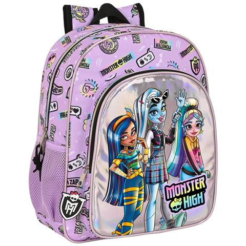 Zaino Scuola Monster High Best Boos Lilla 32 X 38 X 12 Cm - Foto 1