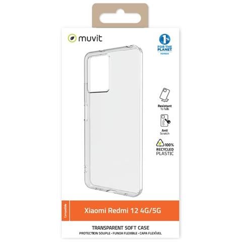 Cover Per Xiaomi Redmi 12 4g / 5g Flessibile Soft, Trasparente - Foto 2