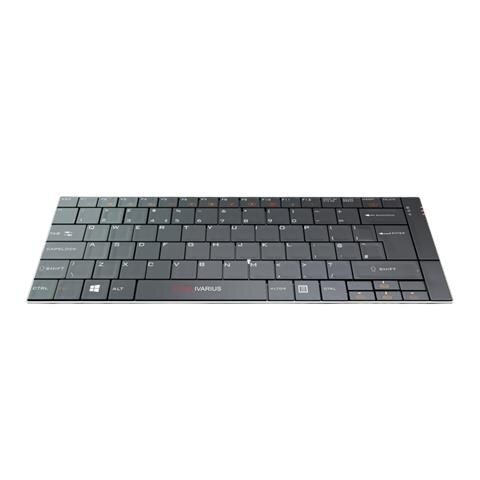 ST352321 Tastiera Mini RF Wireless QWERTY Inglese UK Colore Alluminio Nero - Foto 1