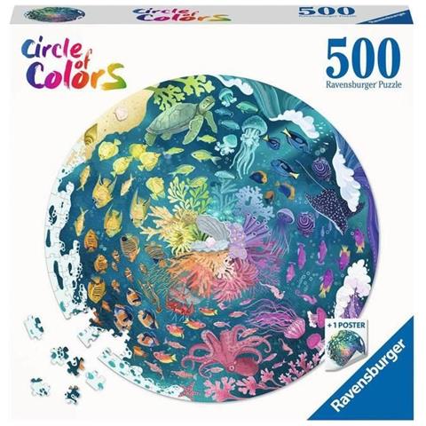Puzzle Rotondo - Ravensburger - Oceano - 500 Pezzi - Paesaggio E Natura - Foto 1
