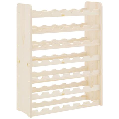 Portavini 67,5x25x87 Cm In Legno Massello Di Pino - Foto 2