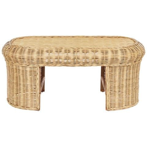 Tavolo Da Giardino Rattan Sintetico Naturale Livadeia - Foto 2