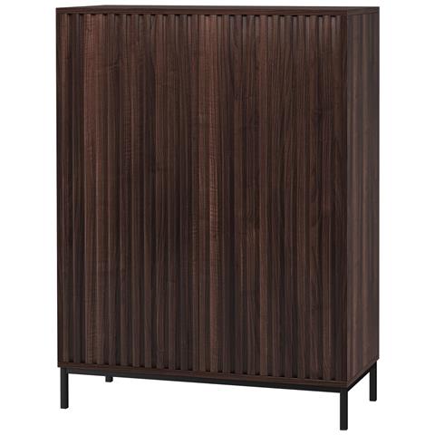 Celine Credenza A 2 Ante In Agglomerato Di Noce - Foto 1