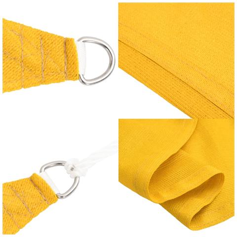 Vela Parasole 160 G /m Rettangolare Giallo 6x8 M In Hdpe - Foto 10