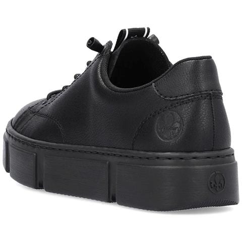 Leisure Trainers Black Sneakers Pelle Scarpe Donna Nero Eu 37, N5903-00 - Foto 3
