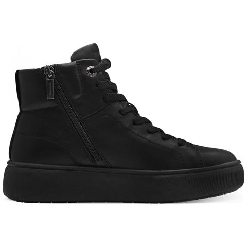 High Sneaker Sneakers Pelle Scarpe Donna Nero Eu 37, 1-25203-42 003 - Foto 2