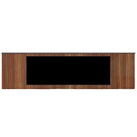 Mobile Meda 180 Marrone Credenza Porta Camino Elettrico Amiata Raffinato Ed Elegante Mobile In Legno Corpo E Ante Legno Eucalipto Piano E Base Grafite Consigliato Per Tutti Interni - Foto 3
