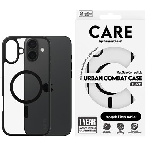 CARE by PG UrbCom BLK MagS iPhone16 6.7 custodia per cellulare Cover Trasparente - Foto 4
