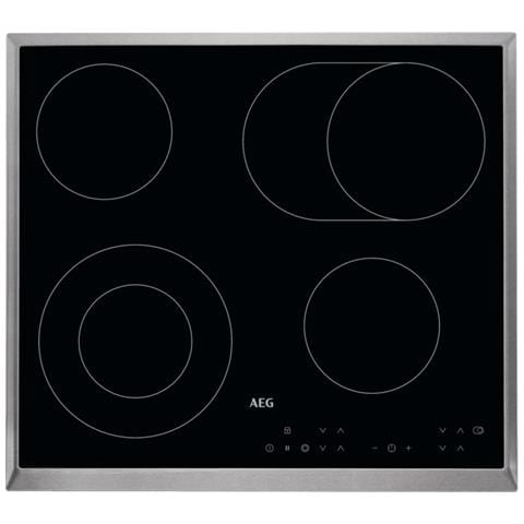 Piano Cottura HK634060XB Elettrico 4 Zone Cottura da 60 cm Vetroceramica Nero /Inox - Foto 1