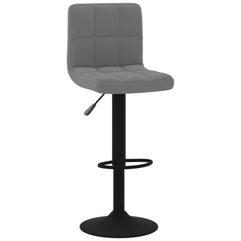 Sgabello Da Bar Grigio Scuro In Velluto - Foto 1