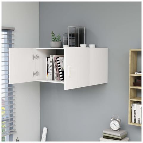 Armadietto Da Parete Bianco 80x39x40 Cm In Legno Multistrato - Foto 2