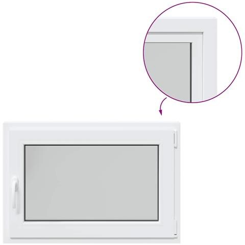 "Finestra da cantina ""RISOR"" 90x70 cm Anta-ribalta DIN Destra Bianca" - Foto 1